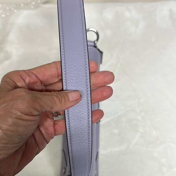 COACH CE634 Millie Shoulder/Crossbody Pebble Leather Crossbody Sv/Mist NWOT $428 - Picture 15 of 16